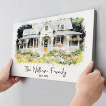 Custom Photo Your Little Home - Personalized Customized Canvas - Gift For Family Members