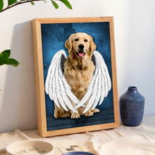 Deceased Pet Portrait From Photo - Personalized Customized Canvas - Gift For Pet Loss