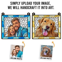 Custom Photo The Best Things In Life Are Better With You - Personalized Acrylic Window Suncatcher - Gift For Family, Couple, Pet Lovers
