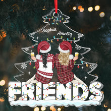 Christmas Bestie - Customized Personalized Arylic Ornament - Best Gift For Best Friend Gift Ideas
