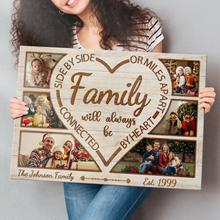 Custom Photo Family Side By Side - Customized Personalized Canvas - Christmas Gift For Family Dad Mom