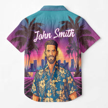Custom Photo Sunset Pop - Personalized Customized Hawaiian shirt - Gift For Family Members, Best Friends