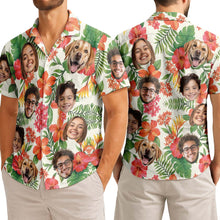Custom Photo With Beloved Ones Tropical - Personalized Customized Hawaiian Shirt - Gift For Family Members, Best Friends