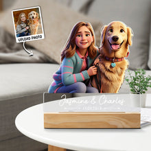 Custom Photo Cartoon Style - Customized Personalized 3D LED Light - Gift For Couple, Family