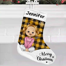 Merry Christmas - Customized Personalized Stocking - Christmas Gift For Family Dad Mom Daughter Son