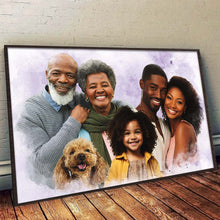 Custom Combine Loved One From Different Photos - Personalized Customized Canvas - Gift For Family Members