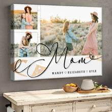 Custom Photo - Love You Mom - Personality Customized Canvas - Gift Mom Mother's Day Gift