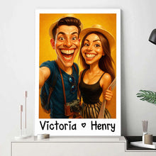 Custom Photo Loved One Caricature Style - Turn Your Moment Into A Unique Art Piece - Special Gift For Couple, Him, Her, Husband, Wife