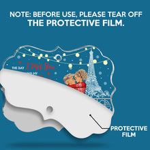 I Found My Missing Piece Couples Christmas - Customized Personalized Acrylic Ornament - Christmas Gift For Couple