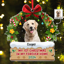 Custom Photo My Forever Home - Personalized Customized Ornament - Christmas Gifts For Pet Lovers