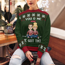 I'm Yours - Customized Personalized Ugly Sweater - Christmas Gift For Couple Husband Wife