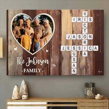 Custom Photo Forever A Family - Personalized Customized Family Canvas - Christmas Gifts For Family Members