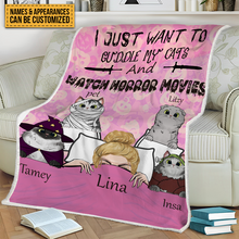 Personalized Custom Flannel Blanket Pet Fleece Blanket Gifts For Cat Lovers