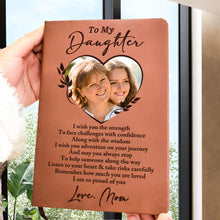 To My Daughter I Am So Proud Of You - Personalized Leather Journal - Gift For Family Members, Book Lovers