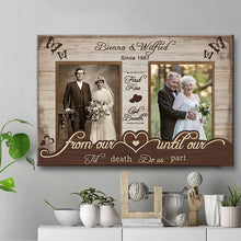 Custom Photo Personalized Canvas Keep Happiness Here Gifts For Our Happy Marriage For Couples