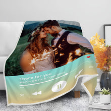 Custom Photo - There For You - Personality Customized Blanket - Gift For Couple Lover