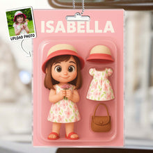 Custom Photo Action Figure Packaging Toy Box Style - Personalized Customized Acrylic Car Ornament - Gift For Family Members, Friends, Siblings