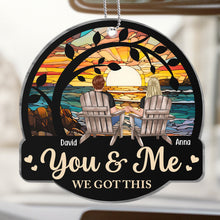 You & Me We Got This - Personalized Acrylic Car Ornament - Gift For Couple Husband Wife