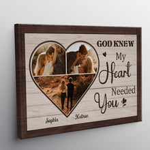 My Heart Needed You - Canvas Memorial Canvas, Wedding Gifts Personalized Custom Framed Canvas Wall Art