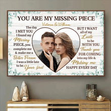 You're My Missing Piece - Personalized Customized Canvas - Gift For Couples, Lovers, Husband Wife