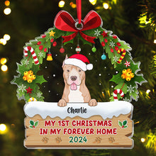 My 1st Christmas In My Forever Home - Personalized Customized Ornament - Christmas Gifts For Dogs,  Dog Lovers