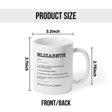 Best Friend Definition Custom Name Mug - Customized Personalized Mug - Gift For Friends, Best Friend