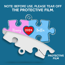 The Perfect Piece  - Personalized Customized Car Ornament - Gift For Couples, Friends