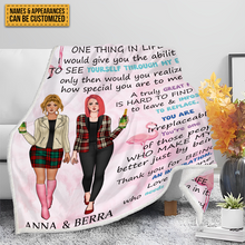 To My Bestie - Customized Bestie Blanket - Gift For Friends - Customized Gift For Girls