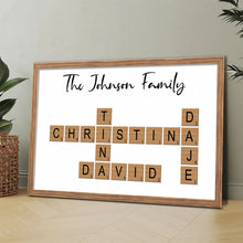 Home Decor Basic Style Crossword Canvas - Personalized Customized Canvas - Gifts For Family Members