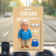 Custom Photo Personalized Mini Figure Packaging Toy Box Style - Personalized Customized Acrylic Car Ornament - Mother's Day Gift For Mom, Family Members and Friends