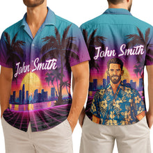 Custom Photo Sunset Pop - Personalized Customized Hawaiian shirt - Gift For Family Members, Best Friends