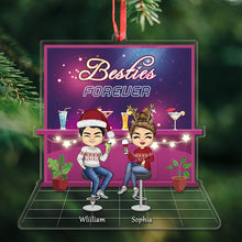 Always Party With Forerver Besties - Personality Customized Ornament - Christmas Gift For Besties Friends