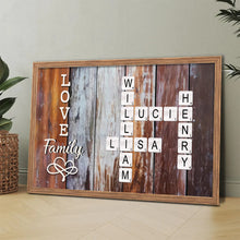 Make Your Wall Trendy With Crossword Canvas - Personalized Customized Canvas - Gifts For Family Members