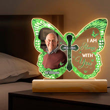 Custom Photo Butterflies Are The Heaven - Personalized 3D LED Light - Memorial Gift For Family Members, Grandparents