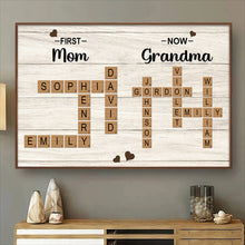 Custom Crossword Canvas Family Name - Personalized Customized Canvas - Gift For Family Members