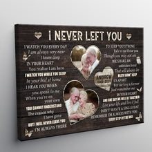 I Never Left You I Watch You Everyday -  Wedding Anniversary Gifts Personalized Custom Framed Canvas Wall Art