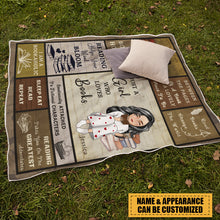 Personalized Custom Flannel Blanket My Reading Blanket I Am A Bookaholic - Gift For Book Lovers