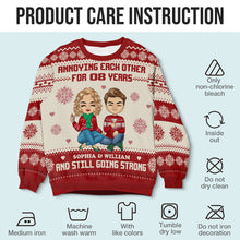 You & Me - Customized Personalized Ugly Sweater - Christmas Gift For Couple Husband Wife