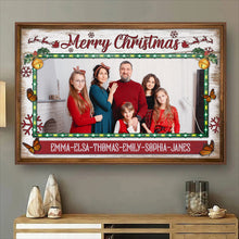 Custom Family Christmas Photo - Personalized Customized Canvas - Meaningful Gift For Family Members, Couples, Friends