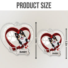 You Left Paw Prints Memorial Pet - Customized Personalized Car Ornament - Gifts For Dog Lovers