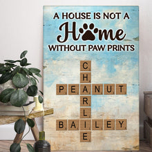 Crosword Pet Name Canvas Wall Art - Personalized Customized Canvas - Gifts For Pet Lovers
