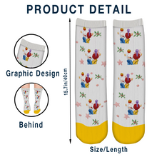 Under The Mistletoes - Personalized Customized Socks - Gift For Couple Lover - Valentine's Day Gift