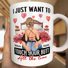 I Adore You And Love - Customized Personalized Mug - Holiday Gift For Couples, Lovers, Husband Wife