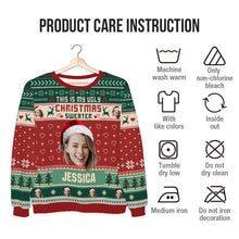 Custom Photo This Is My Ugly Christmas Sweater - Ugly Sweater - Christmas Gifts Personalized Custom Ugly Sweater