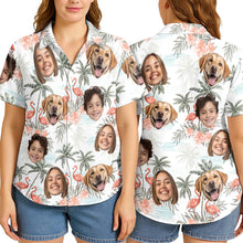 Custom Photo With Beloved Ones Tropical - Personalized Customized Hawaiian Shirt - Gift For Family Members, Best Friends
