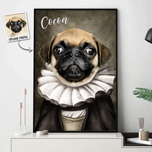 Custom Photo Funny Pet Portrait - Personalized Customized Canvas - Gift For Pet Lovers