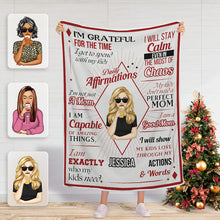 Personalized Custom Fleece Flannel Blanket Flannel Blanket Gifts For Mother, Wife