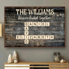 Forever Linked Togerther - Personalized Customized Family Name Canvas - Gifts For Family Members