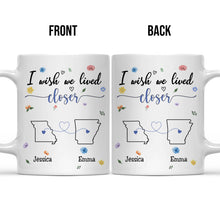 Cutie Mug For Long Distance Relationship - Customized Personalized Mug - Gift For Couple Husband Wife Family