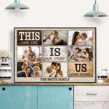 This Is Us Custom Photo Collage Canvas, Family Photo Gift
